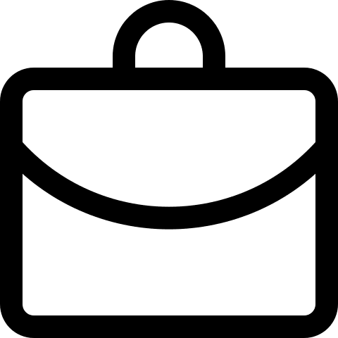 Alternate Briefcase Design (Outline) Free Open-Source SVG Icon (Teenyicons)