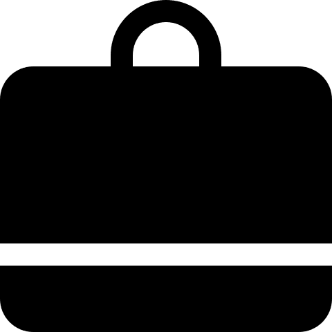 Solid Briefcase Free Open-Source SVG Icon (Teenyicons)