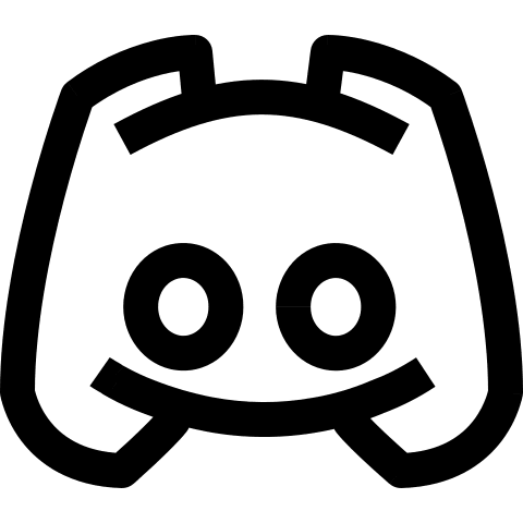 Discord Chat Application (Outline) Free Open-Source SVG Icon (Teenyicons)