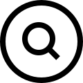 Search Circle (Outline) Free Open-Source SVG Icon