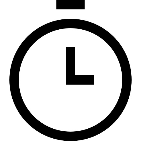 Stopwatch Timer (Outline) Free Open-Source SVG Icon (Teenyicons)