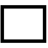 Outlined Rectangle Shape (Outline) Free Open-Source SVG Icon