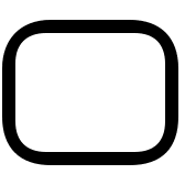 Rounded Rectangle Shape (Outline) Free Open-Source SVG Icon