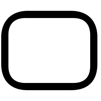 Rounded Rectangle Shape (Outline) Free Open-Source SVG Icon (TopCoat Icons)