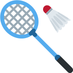 Badminton Sport Equipment (Twitter Emoji) Free Open-Source SVG Icon