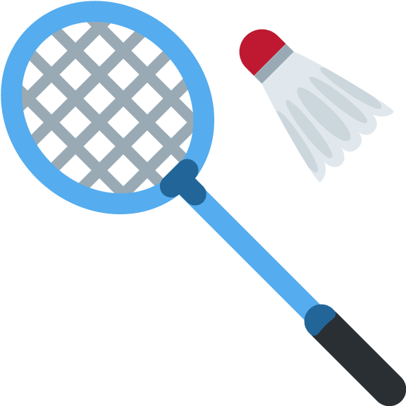 Badminton Sport Equipment (Twitter Emoji) Free Open-Source SVG Icon (Twitter Emoji)