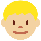 Medium-Light Skin Tone Boy Emoji Free Open-Source SVG Icon