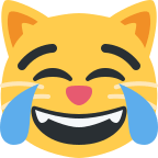 Cat With Tears Of Joy Emoji Free Open-Source SVG Icon