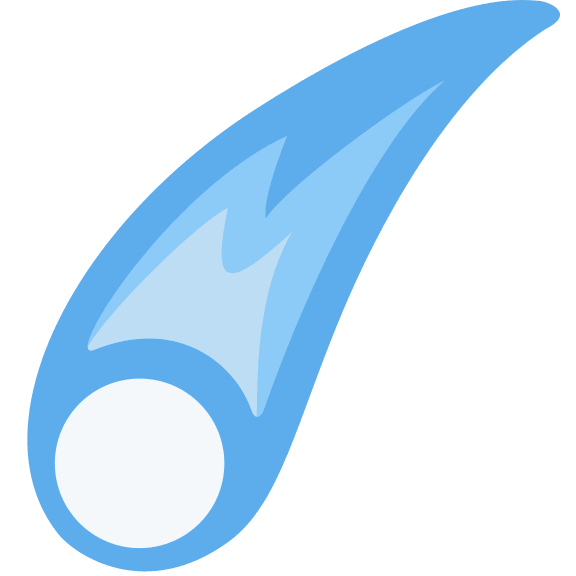 Comet Emoji Free Open-Source SVG Icon (Twitter Emoji)