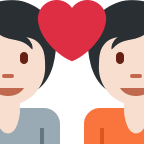 Couple With Heart (Light Skin Tone) Free Open-Source SVG Icon