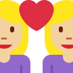 Couple With Heart: Woman-Woman (Medium Light Skin Tone) Free Open-Source SVG Icon