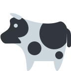 Cow Emoji Free Open-Source SVG Icon