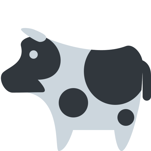 Cow Emoji Free Open-Source SVG Icon (Twitter Emoji)