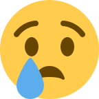 Crying Face Emoji Free Open-Source SVG Icon