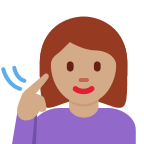 Deaf Woman with Medium Skin Tone Free Open-Source SVG Icon