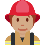 Firefighter With Medium Skin Tone Free Open-Source SVG Icon