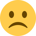 Frowning Face Emoji Free Open-Source SVG Icon