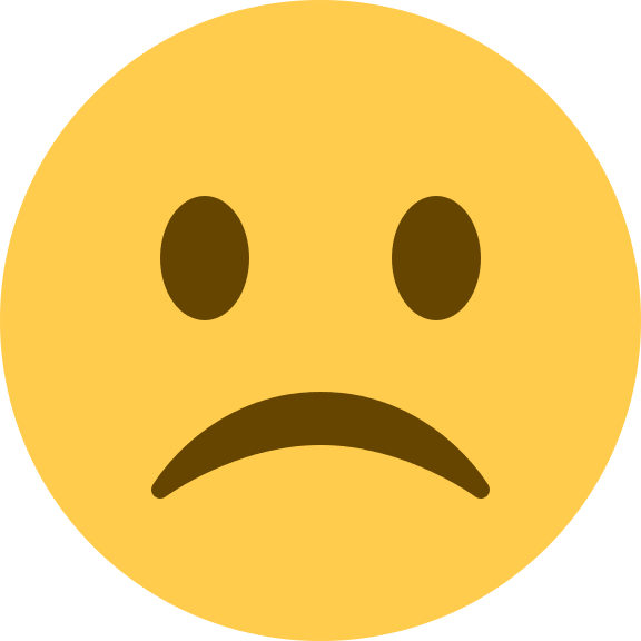 Frowning Face Emoji Free Open-Source SVG Icon (Twitter Emoji)