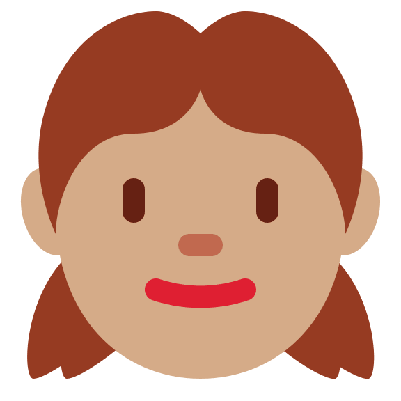 Medium Skin Tone Girl Emoji Free Open-Source SVG Icon (Twitter Emoji)