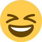 Grinning Squinting Face Emoji Free Open-Source SVG Icon