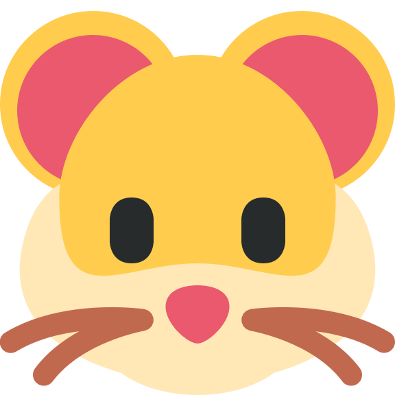 Hamster Emoji Free Open-Source SVG Icon (Twitter Emoji)