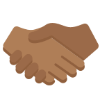 Medium Dark Skin Tone Handshake Free Open-Source SVG Icon