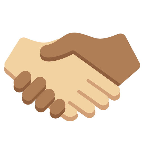 Handshake with Medium Light and Medium Dark Skin Tones Free Open-Source SVG Icon (Twitter Emoji)