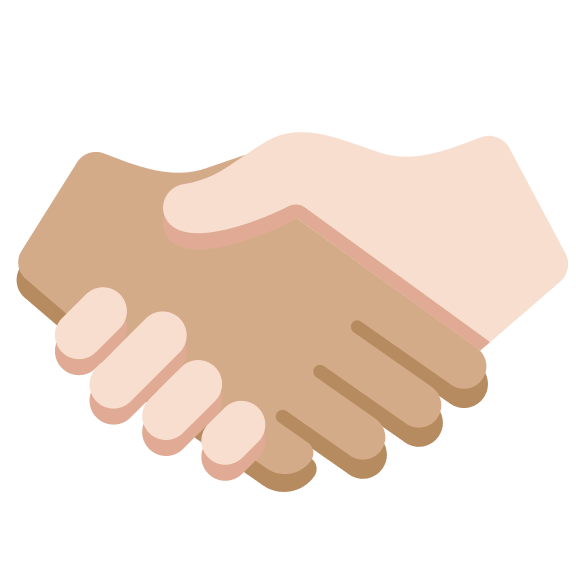 Handshake Between Medium and Light Skin Tones Free Open-Source SVG Icon (Twitter Emoji)