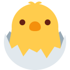 Hatching Chick (Twitter Emoji) Free Open-Source SVG Icon