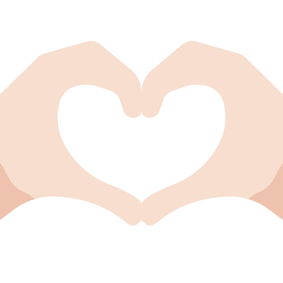 Heart Hands Gesture with Light Skin Tone Free Open-Source SVG Icon (Twitter Emoji)