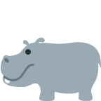 Hippopotamus Emoji Free Open-Source SVG Icon