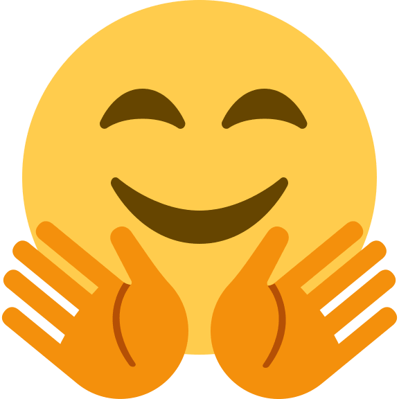 Hugging Face Emoji Free Open-Source SVG Icon (Twitter Emoji)