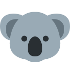 Koala Emoji Free Open-Source SVG Icon