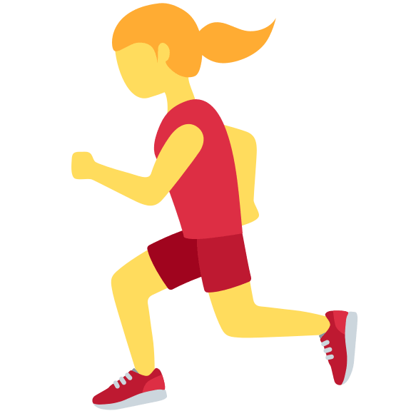 Woman Running (Twitter Emoji) Free Open-Source SVG Icon (Twitter Emoji)