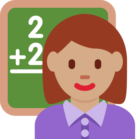 Woman Teacher with Medium Skin Tone Free Open-Source SVG Icon (Twitter Emoji)