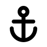 Anchor Symbol Free Open-Source SVG Icon