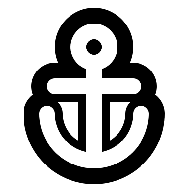 Anchor Symbol (Outline) Free Open-Source SVG Icon (Typicons)