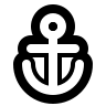 Anchor Symbol (Outline) Free Open-Source SVG Icon