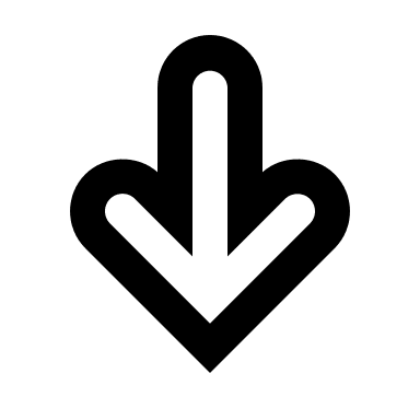 Downward Arrow (Outline) Free Open-Source SVG Icon (Typicons)