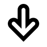 Downward Arrow (Outline) Free Open-Source SVG Icon