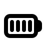 Full Battery Charge Indicator Free Open-Source SVG Icon