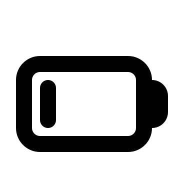 Low Battery Status Indicator Free Open-Source SVG Icon (Typicons)