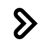 Right Chevron Arrow (Outline) Free Open-Source SVG Icon