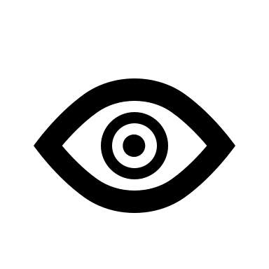 Eye Symbol (Outline) Free Open-Source SVG Icon (Typicons)