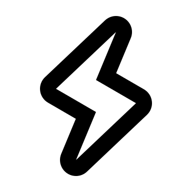 Lightning Flash Symbol (Outline) Free Open-Source SVG Icon (Typicons)