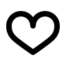 Heart Outline Design (Typicons) Free Open-Source SVG Icon