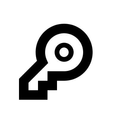 Outline Key Symbol (Outline) Free Open-Source SVG Icon (Typicons)