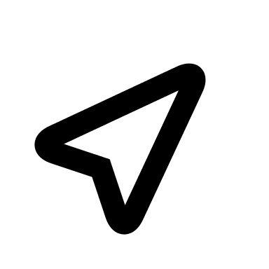 Location Arrow (Outline) Free Open-Source SVG Icon (Typicons)