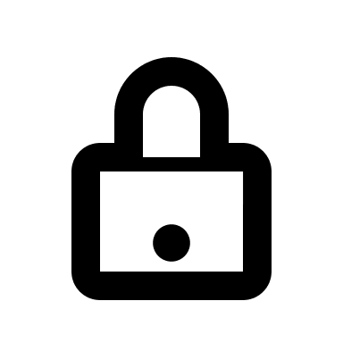 Closed Lock Symbol (Outline) Free Open-Source SVG Icon (Typicons)