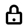 Closed Lock Symbol (Outline) Free Open-Source SVG Icon